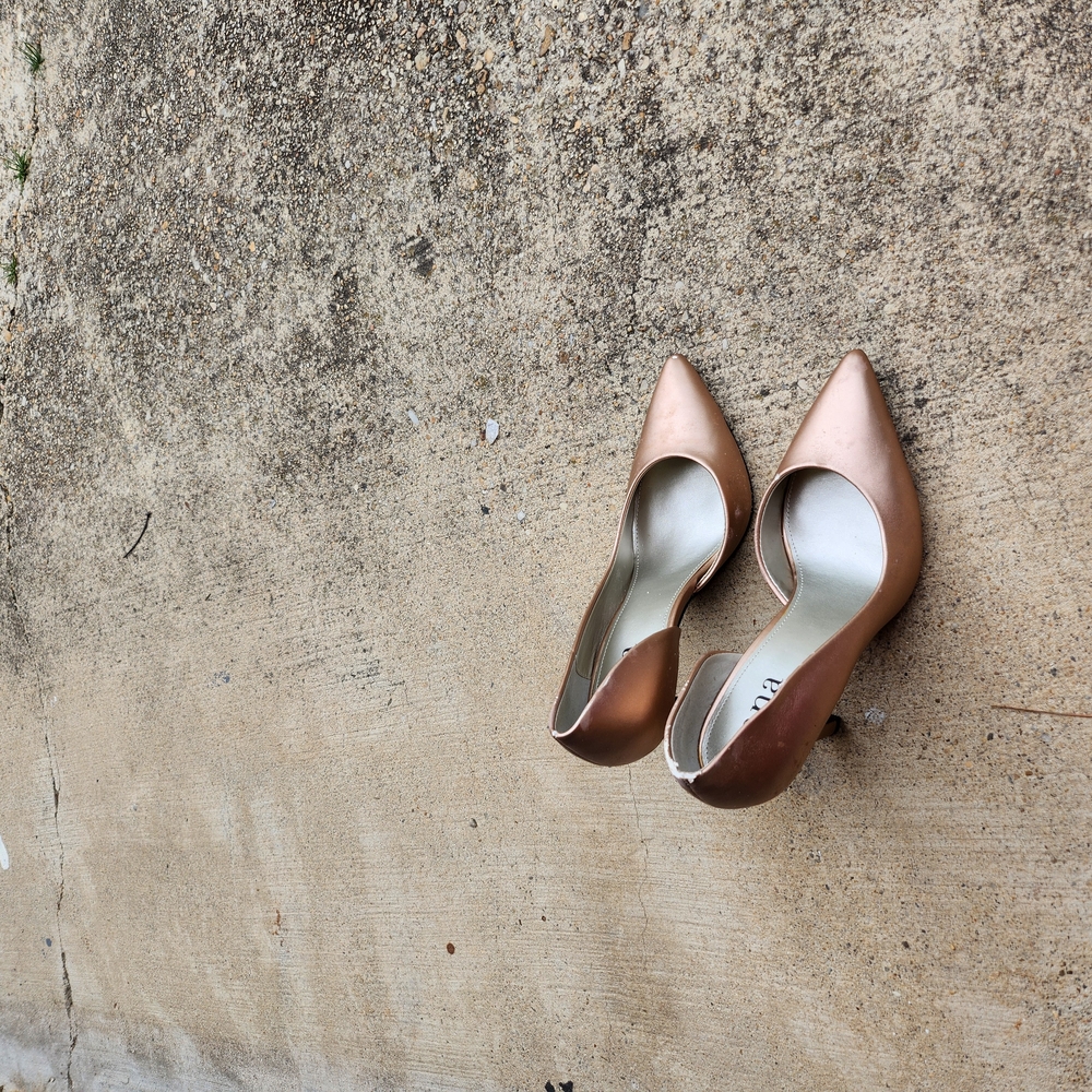 Elegant Women's Bronze Heels